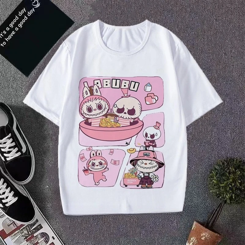 2025 Rabub Short-sleeved Men's and Women's T-shirts Funny Cute Funny Boys and Girls Tops Half-sleeved T Summer - Image 5