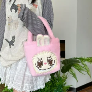 S29c346fa097f49578728ad1568f3bd8fb.webp Crossbody Bag Fun Cute Cartoon Backpack Doll Swap Plush Bag School Shopping Fashion Shoulder Bag Handbag Girl Gift