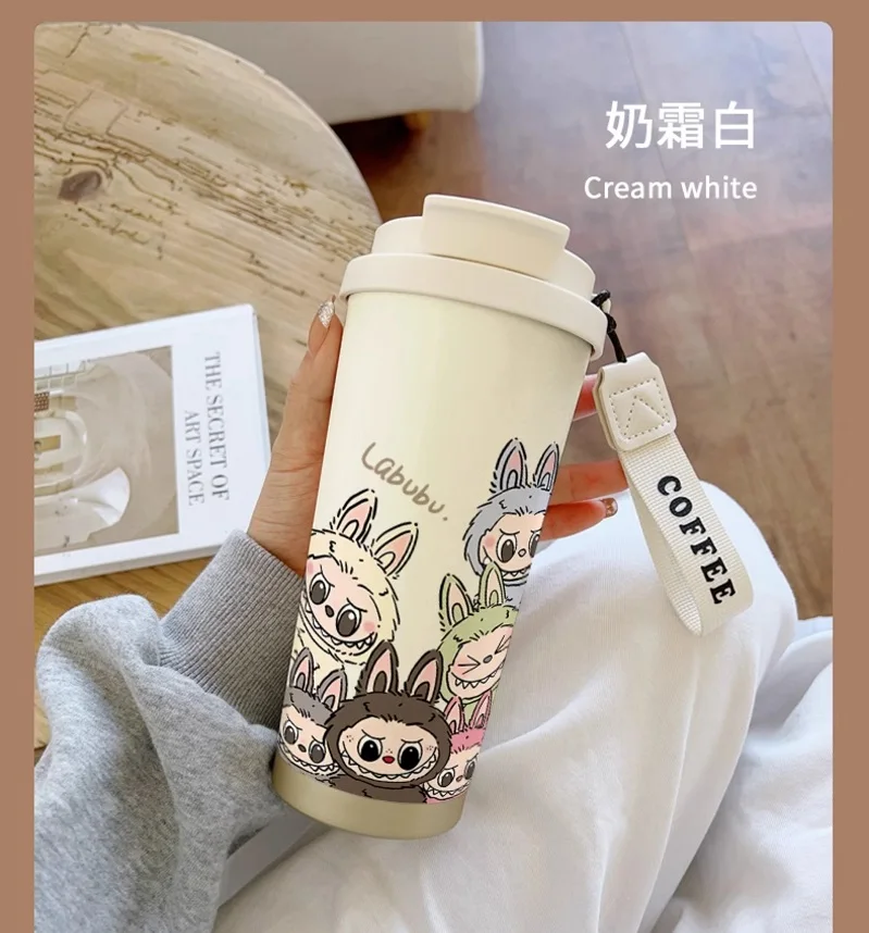 New 530ml 316stainless steel insulated cup with straw and lid coffee mug large capacity car cup - Image 29