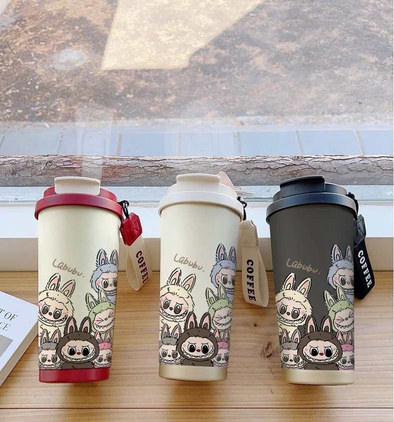 New 530ml 316stainless steel insulated cup with straw and lid coffee mug large capacity car cup - Image 27
