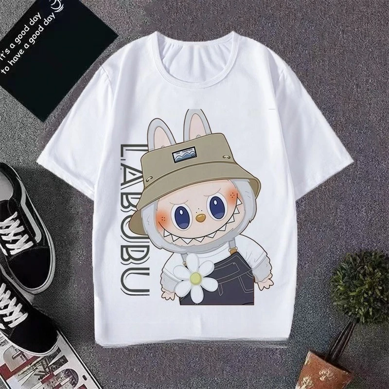2025 Rabub Short-sleeved Men's and Women's T-shirts Funny Cute Funny Boys and Girls Tops Half-sleeved T Summer - Image 3