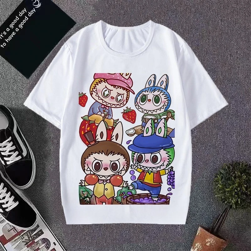 2025 Rabub Short-sleeved Men's and Women's T-shirts Funny Cute Funny Boys and Girls Tops Half-sleeved T Summer - Image 7