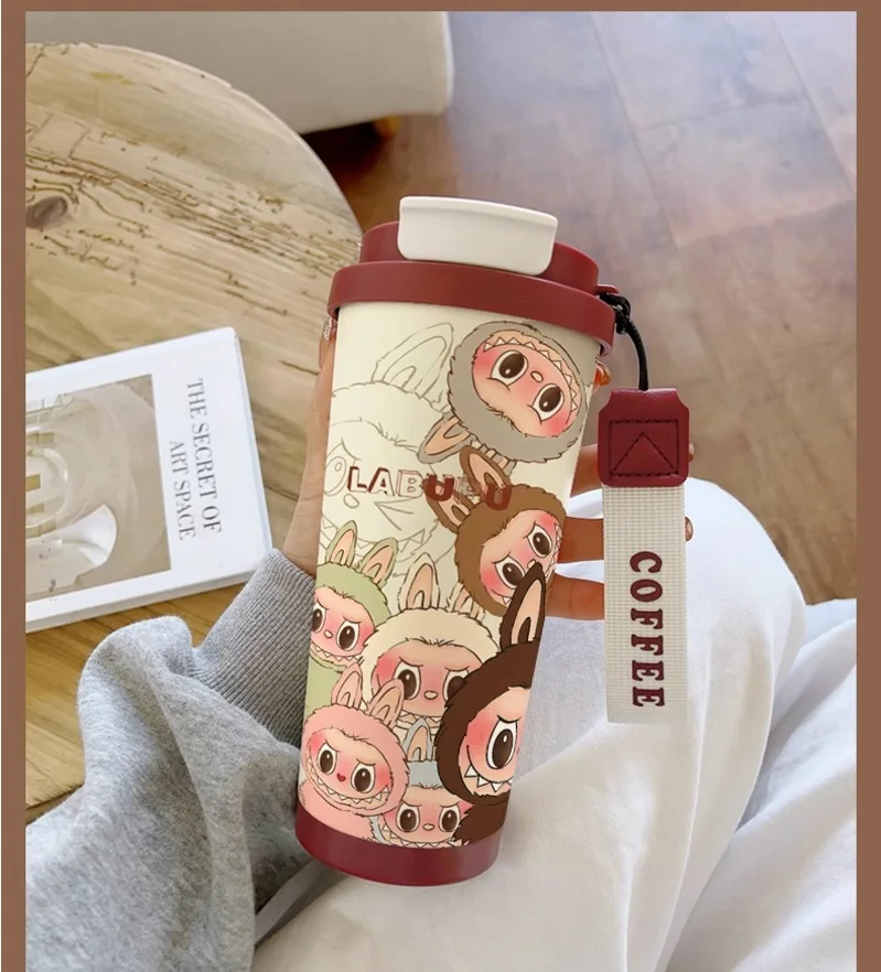 New 530ml 316stainless steel insulated cup with straw and lid coffee mug large capacity car cup - Image 25